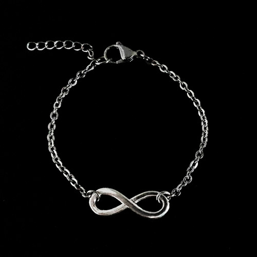 Bracciale con infinito argento - bracciale,