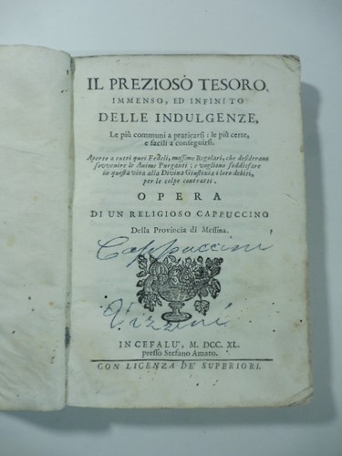 Prezioso tesoro immenso ed - immenso,