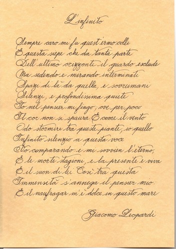 Infinito giacomo leopardi - l'infinito,