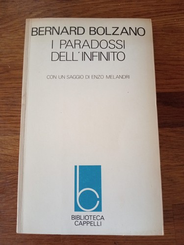 Paradossi dell infinito - i,
