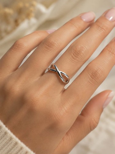 Anello infinito acciaio donna - infinito,