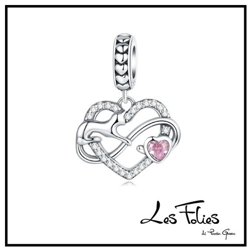 Charm gatto cuore - charm,