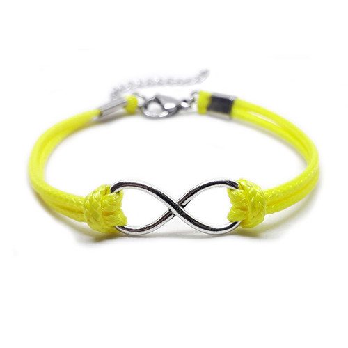 Bracciale giallo fosforescente - giallo,