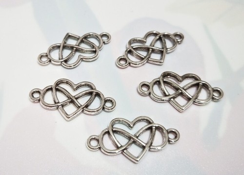 5pz connettori cuore infinito